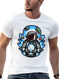 Astronaut Planet T-Shirt - Galaxy Space Design