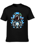 Astronaut Planet T-Shirt - Galaxy Space Design