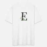 Elegant Floral Monogram E