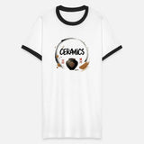 Elegant Japanese Ceramics: Minimalist Brush Art