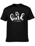 Be Kind Its Gangster Black Graphic Tee