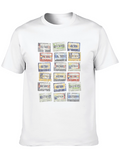 Retro Cassette Tape Graphic Black T-Shirt
