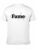 Fame Graphic Tee - Black Cotton T-Shirt