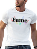 Fame Graphic Tee - Black Cotton T-Shirt