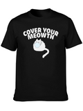 Cover Your Meowth Funny Cat T-Shirt