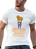 Less Video Games More School T-Shirt