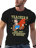 Teacher Superhero Graphic T-Shirt