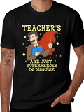 Teacher Superhero Graphic T-Shirt