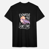 Excavator Hair Don't Care Construction Worker