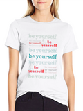Be Yourself Graphic Print Tee