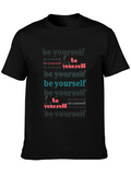Be Yourself Graphic Print Tee