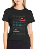 Be Yourself Graphic Print Tee