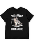 Trabajo Con Ordenadores Cat T-Shirt