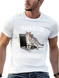 Trabajo Con Ordenadores Cat T-Shirt