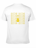 Guitar Patterned Graphic T-Shirt
