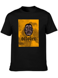 October Vibes Vampire Graphic T-Shirt
