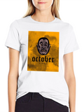 October Vibes Vampire Graphic T-Shirt