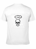 Culinary Badass T-Shirt - Chef Skull Design