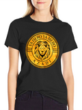 Lion Crest Graphic Black T-Shirt
