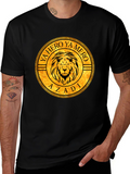 Lion Crest Graphic Black T-Shirt