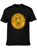 Lion Crest Graphic Black T-Shirt