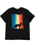 Retro Fox Silhouette Graphic Tee