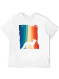 Retro Fox Silhouette Graphic Tee