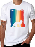 Retro Fox Silhouette Graphic Tee