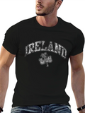 Ireland Shamrock Graphic T-Shirt - Distressed Print
