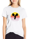 Retro Sunset Barbell T-Shirt