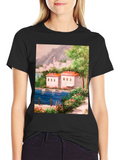 Scenic Lake View Graphic Tee
