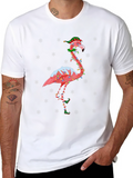 Festive Flamingo Christmas T-Shirt