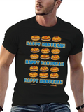 Happy Hanukkah Jelly Donut Graphic T-Shirt
