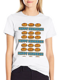 Happy Hanukkah Jelly Donut Graphic T-Shirt