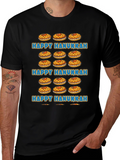 Happy Hanukkah Jelly Donut Graphic T-Shirt