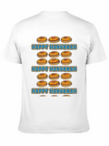 Happy Hanukkah Jelly Donut Graphic T-Shirt