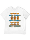 Happy Hanukkah Jelly Donut Graphic T-Shirt