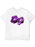 Orchid Blossom Black T-Shirt