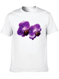 Orchid Blossom Black T-Shirt