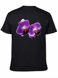 Orchid Blossom Black T-Shirt
