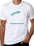 Wind Turbines Electrifying Graphic T-Shirt