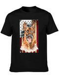 German Shepherd Dog Patriotic USA Flag T-Shirt