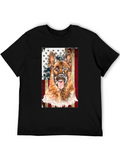 German Shepherd Dog Patriotic USA Flag T-Shirt