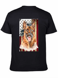 German Shepherd Dog Patriotic USA Flag T-Shirt