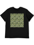 Camo Pattern Black T-Shirt - Casual Style