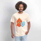 Fire And Ice Burning Funny Couple Choco Pancake