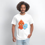 Fire And Ice Burning Funny Couple Choco Pancake