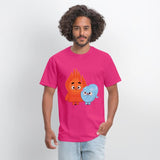 Fire And Ice Burning Funny Couple Choco Pancake