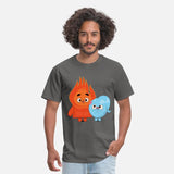 Fire And Ice Burning Funny Couple Choco Pancake