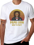 Papa Lion Went To Party T-Shirt